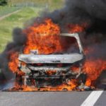 Автомобил е изгорял в село Айдемир
